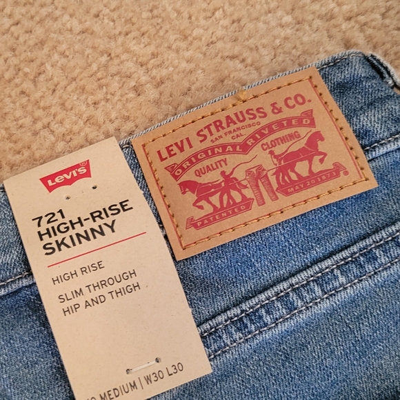 Levi's Denim - LEVI'S 721 SKINNY JEANS WOMENS 30X30